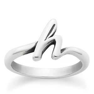 James Avery “h” Ring